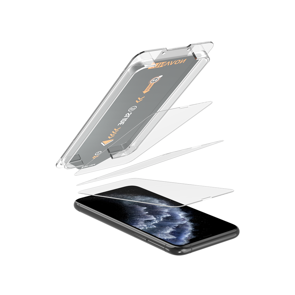 NOVANL 3-Pack Screen protector met installatiekit